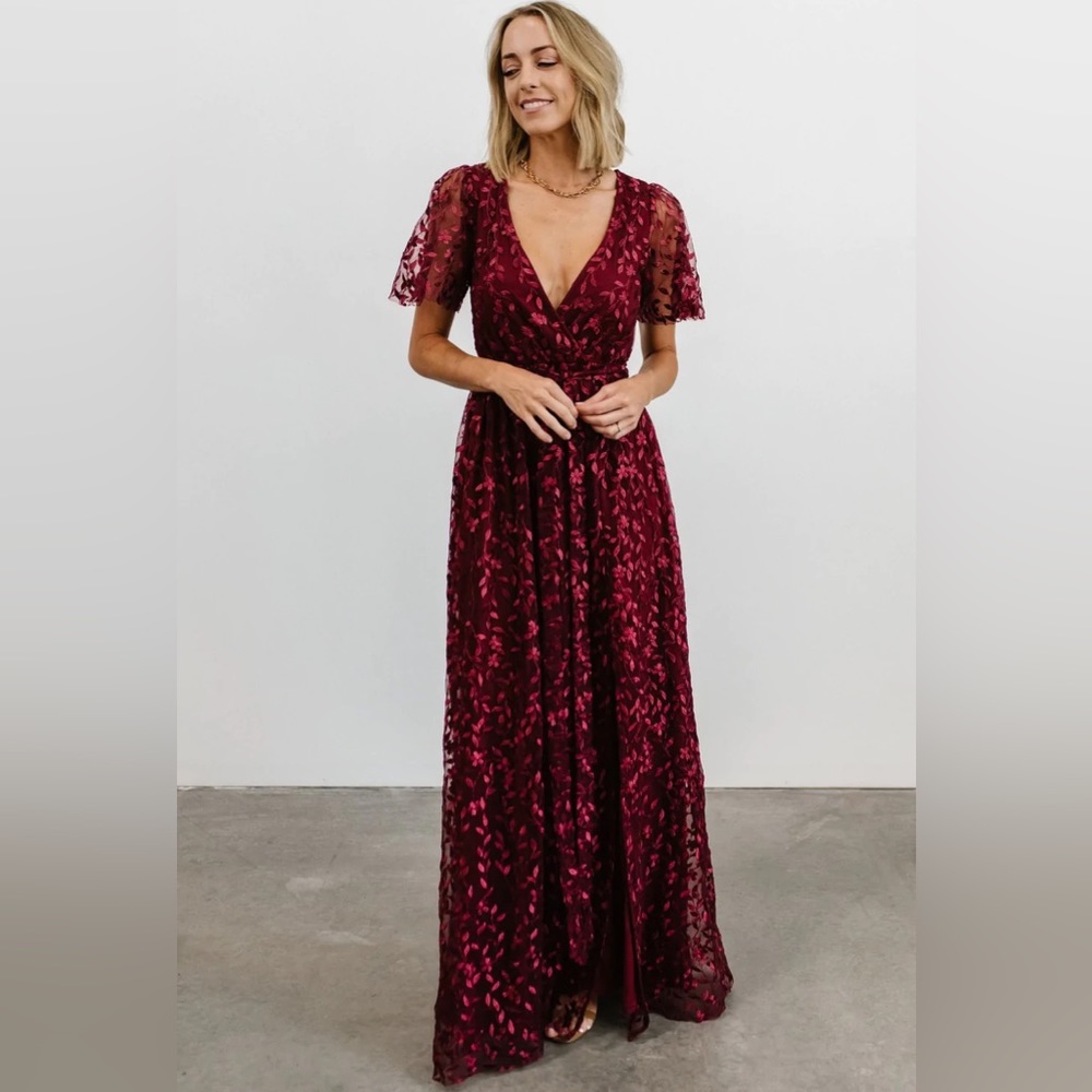 Baltic Born Marseille Embossed Maxi Dress